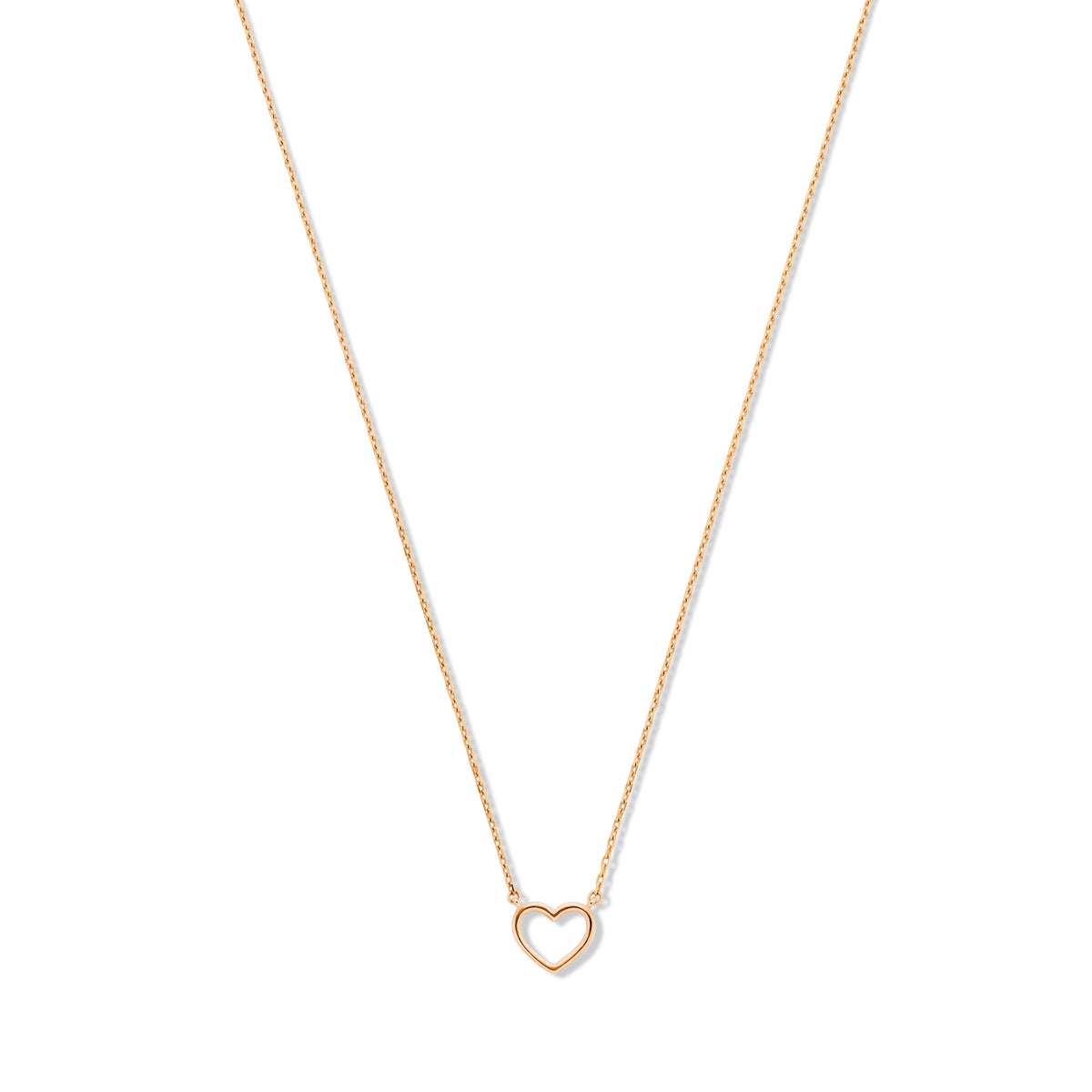 Isabel Bernard La Concorde Amore 14 Carat Rosegold NecklacewithHeart IB340063