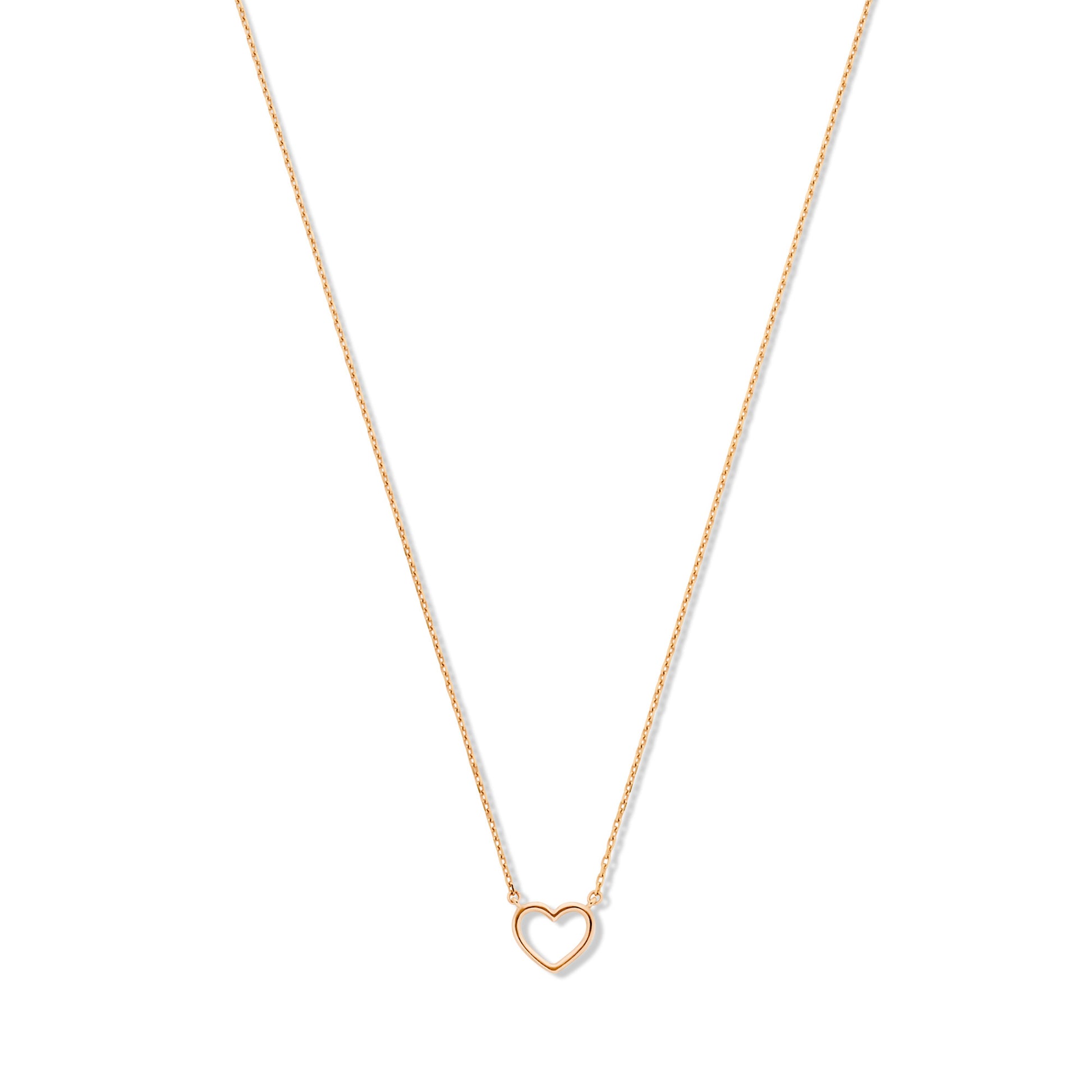 Isabel Bernard La Concorde Amore 14 Carat Rosegold NecklacewithHeart IB340063