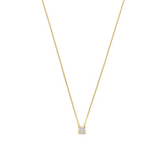 Isabel Bernard De la Paix Hanaé 14 Carat Golden Necklace | diamond 0.08 ct | IBD350007