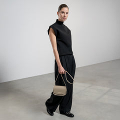 Montmartre Manon Taupe Vegetable Tanned Leather Crossbody Bag IB21116