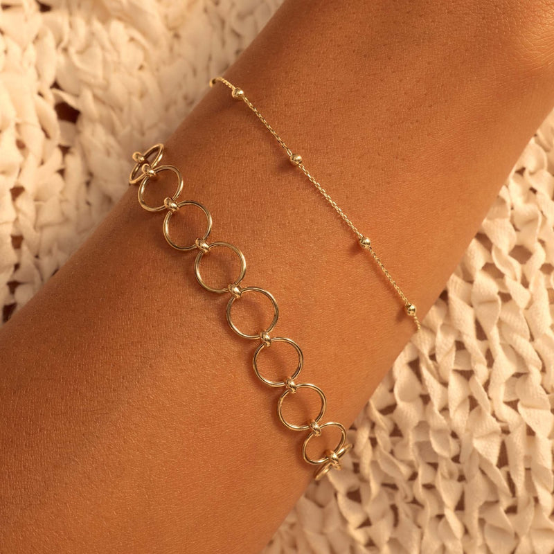 Beloro Jewels Della Spiga Dani 9 Karaat Armband BO320041-zoom-