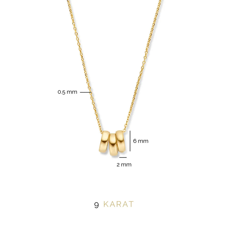 Beloro Jewels Della Spiga Emilia 9 Karaat Ketting BO340023-zoom-