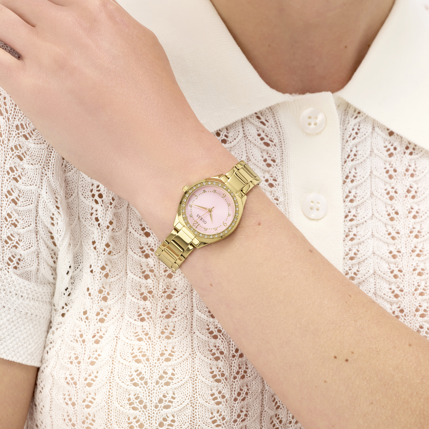 Guess Charlotte Light Pink Women's Watch GW0767L7