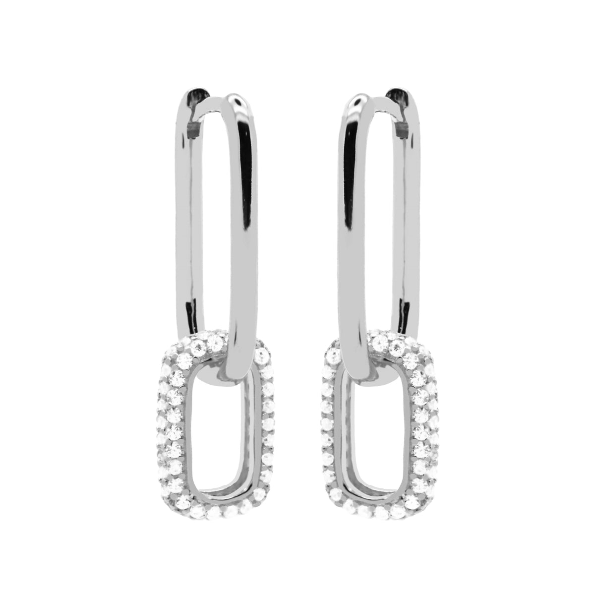 Karma Hoops Silver Hoop Earrings H232S