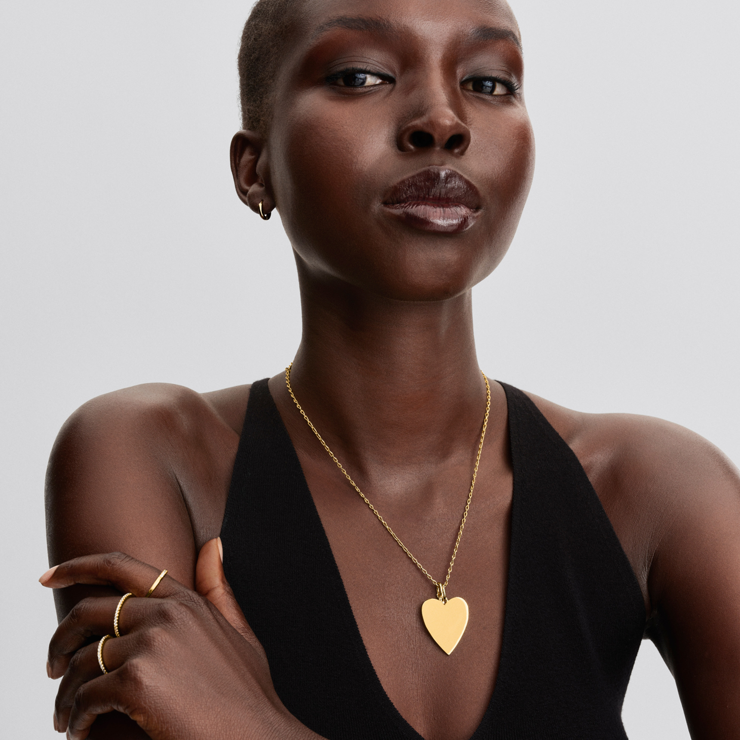 Pandora Moments Gold Plated Engravable Heart Charm 364016C00