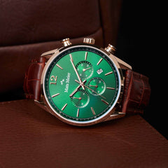 Mats Meier Grand Cornier Chrono Green/Rosegold coloured Watch MM00114