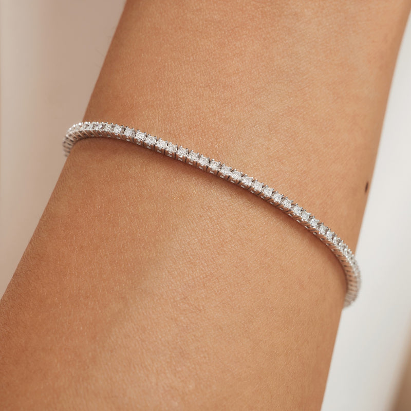 Isabel Bernard De la Paix Madeline 14 Karaat Witgouden Tennis Armband | Diamant 1.08 ct | IBD320006-zoom-