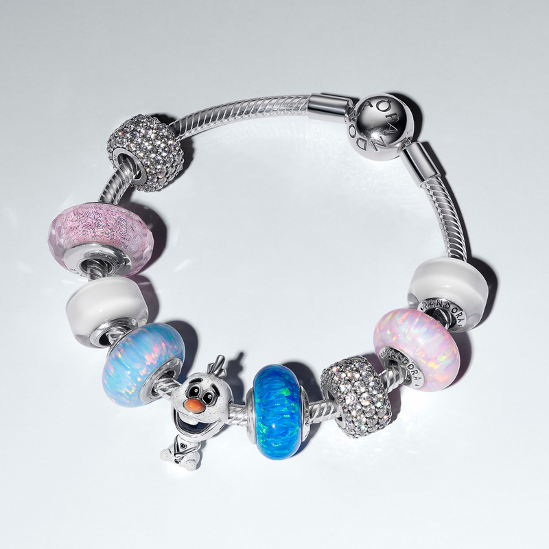 Pandora Collabs 925 Sterling Silver Disney Olaf Charm 793978C01-zoom-