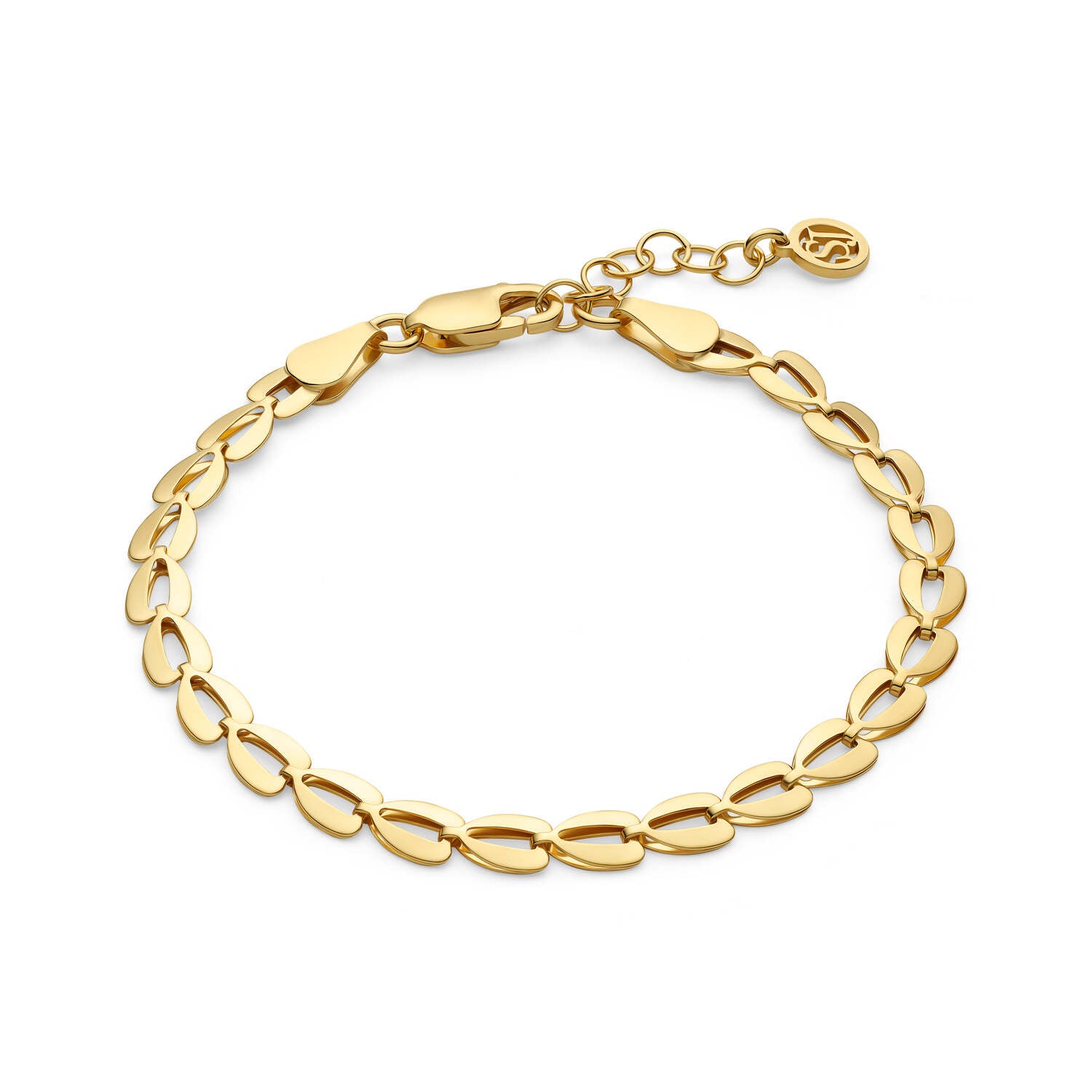 Sif Jakobs Gold Plated Heartbeat Bracelet SJ-B2752-YG