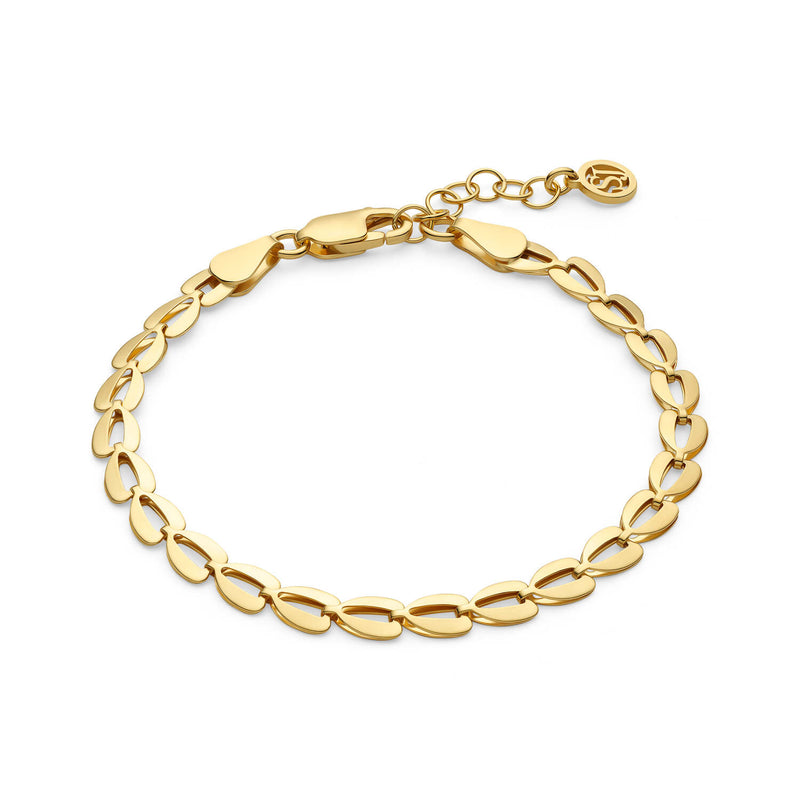 Sif Jakobs Gold Plated Heartbeat Bracelet SJ-B2752-YG-zoom-