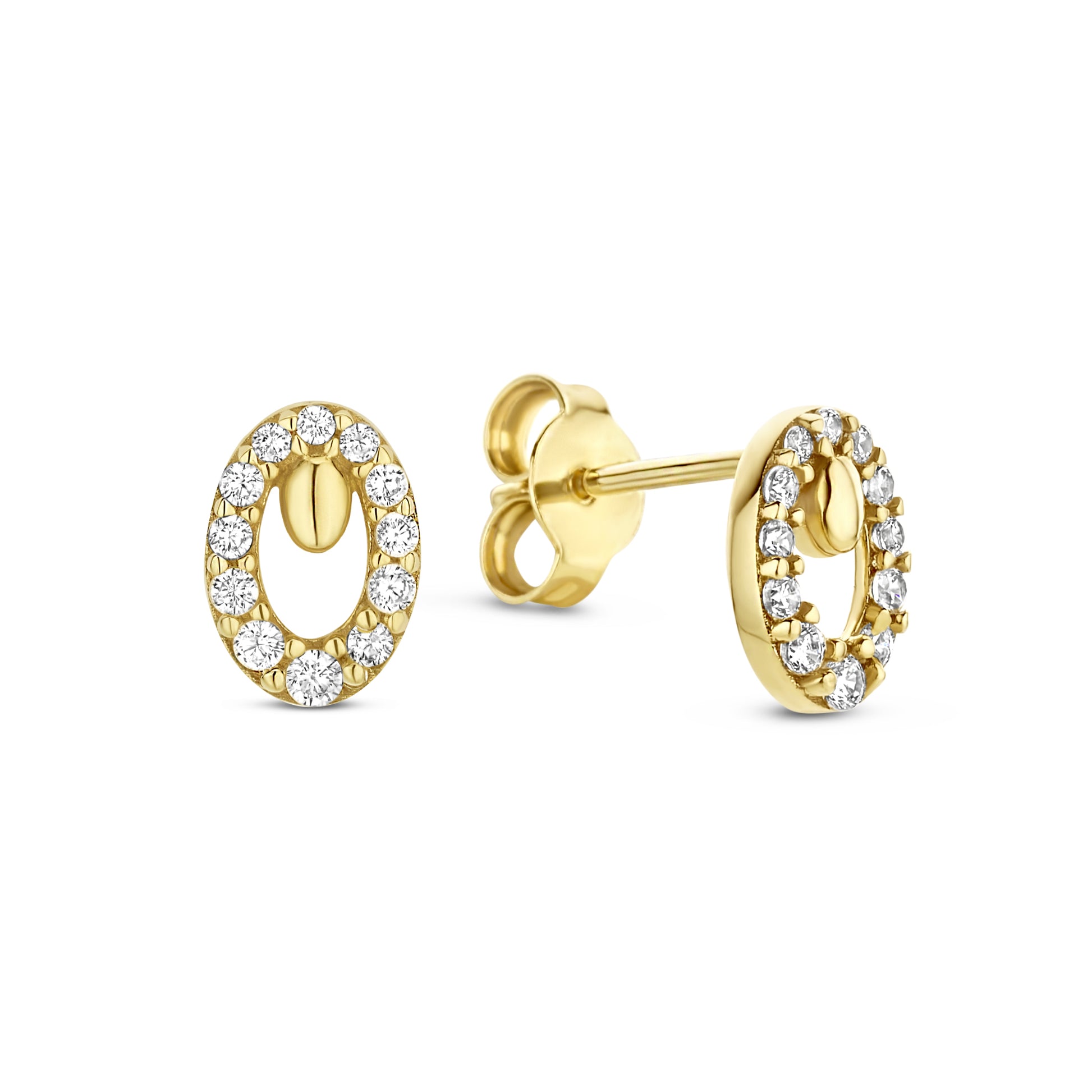 Beloro Jewels Monte Napoleone Leontina 9 carat gold Ear Studs BO360020