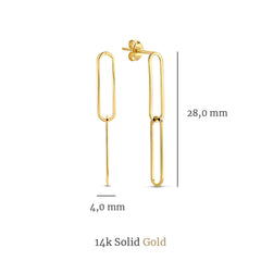 Isabel Bernard Cadeau d´Isabel 14 Carat Golden Earrings Set IB90126