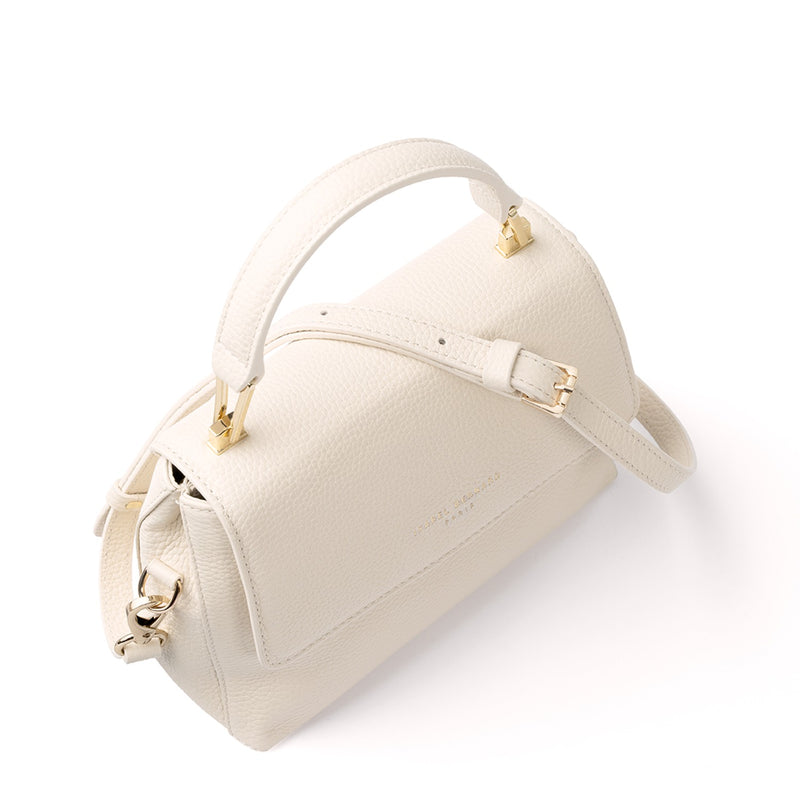 Isabel Bernard Femme Forte Heline Crème me Leren Handtas IB21027-zoom-