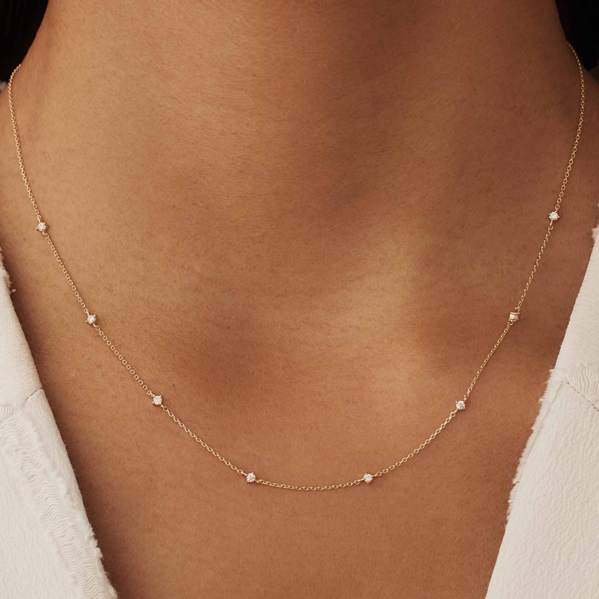 Isabel Bernard Rivoli Esmée 14 Carat Golden Necklace IB340123