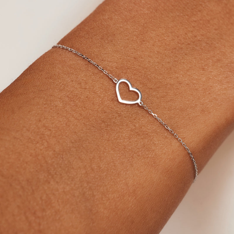 Isabel Bernard Saint Germain Amore 14 Karaat Wit Gouden Armband IB320052-zoom-