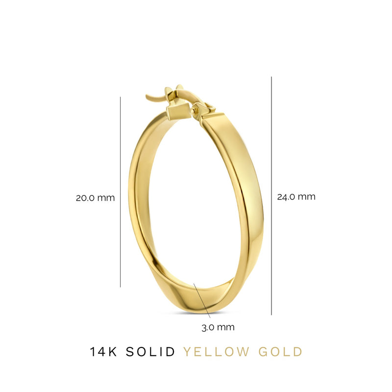 Isabel Bernard Rivoli Maryn 14 karaat gouden oorringen IB360187-zoom-