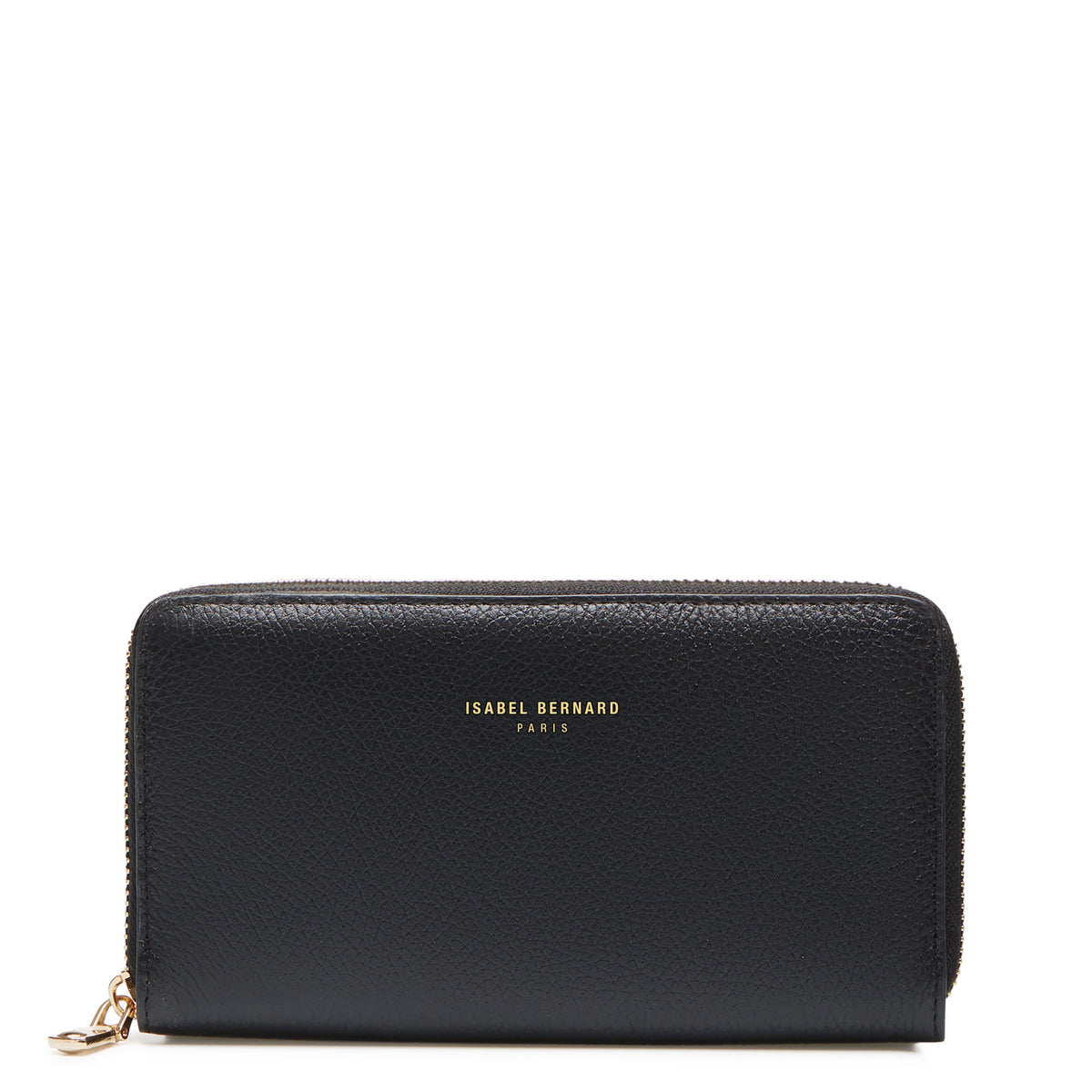 Isabel Bernard Honoré Léa Black Zip Wallet IB23001