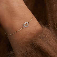 Beloro Jewels Monte Napoleone Valentina 9 karat bracelet with zirconia BO320042