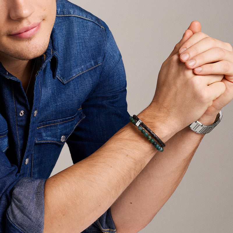 Fossil Jewelry Silver Coloured Bracelet JF04854040-zoom-