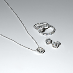 Pandora Timeless 925 Sterling Silver Halo Pendant Necklace 393560C02-45