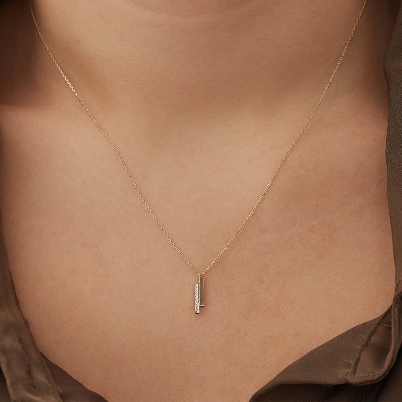 Isabel Bernard Cadeau d'Isabel 14 karaat gouden ketting en armband giftset met staafjes IB90189-zoom-