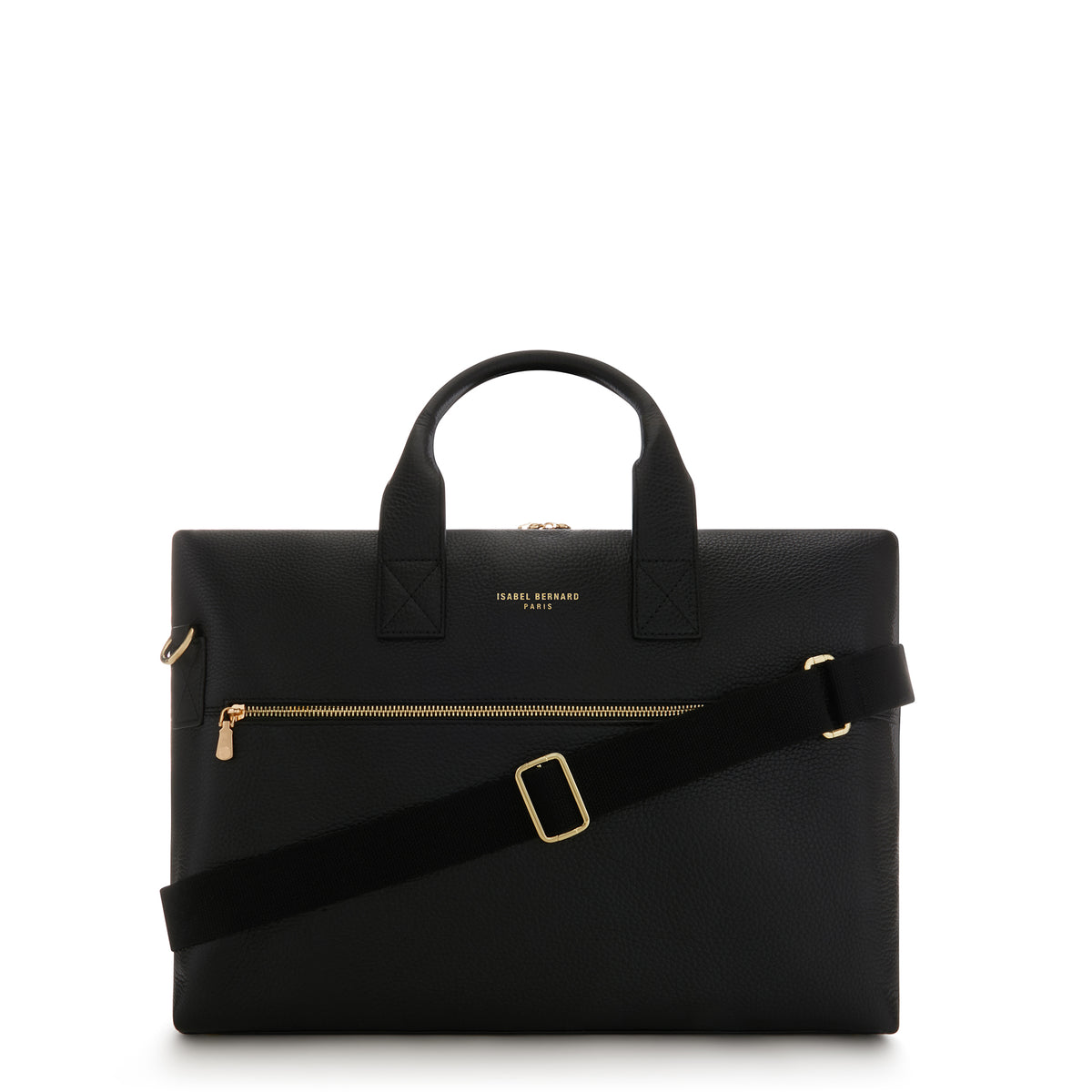 Isabel Bernard Honoré Anique Black Calfskin Handbag IB25071