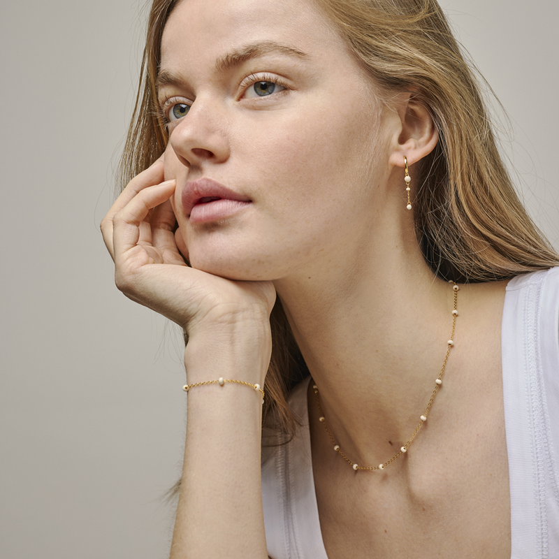 ENAMEL Copenhagen Lola Bold Gold Plated Recycled 925 Sterling Silver Earrings E424G-DY-zoom-