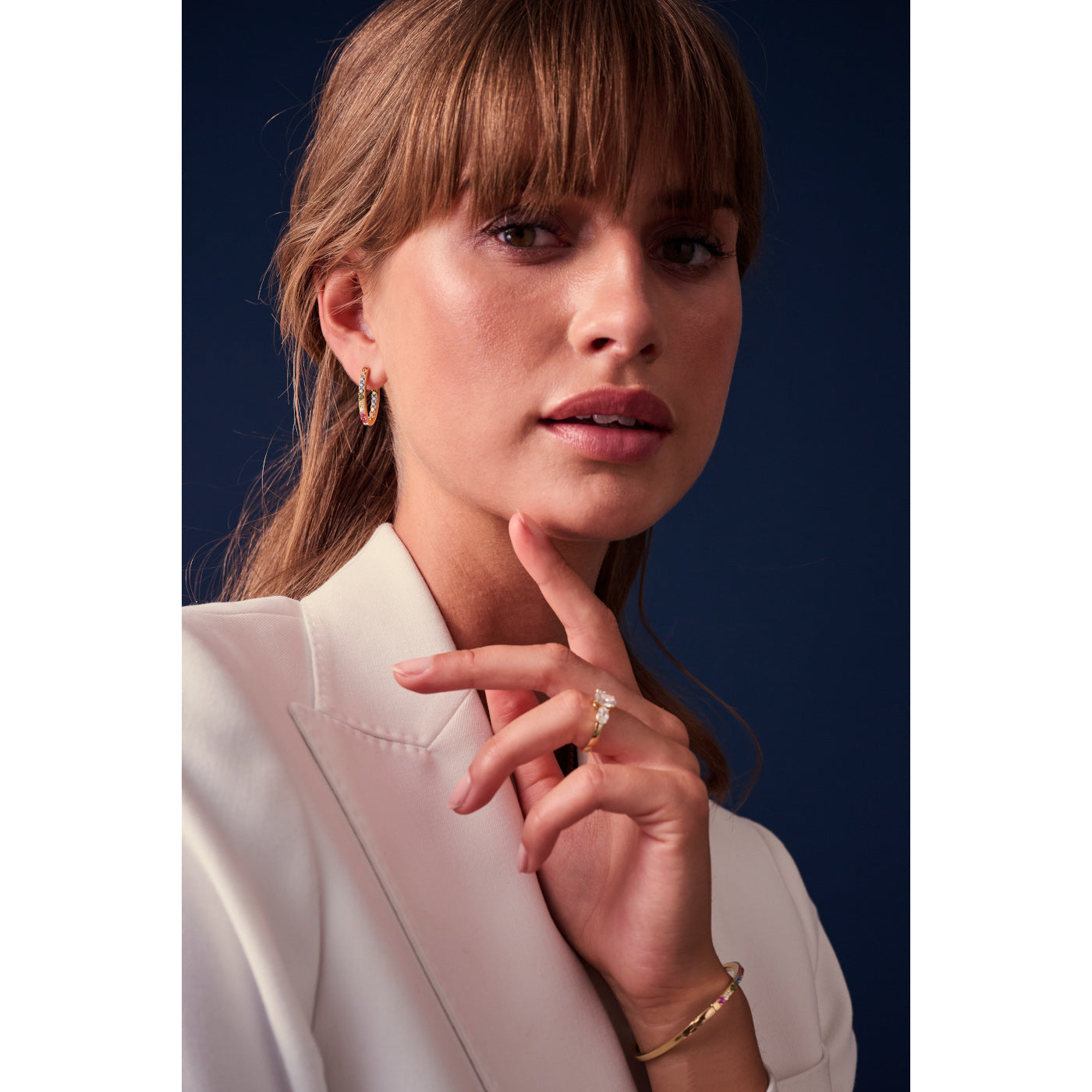 Sif Jakobs Ellisse 18 karat gold plated Earrings SJ-E2312-XCZ-YG