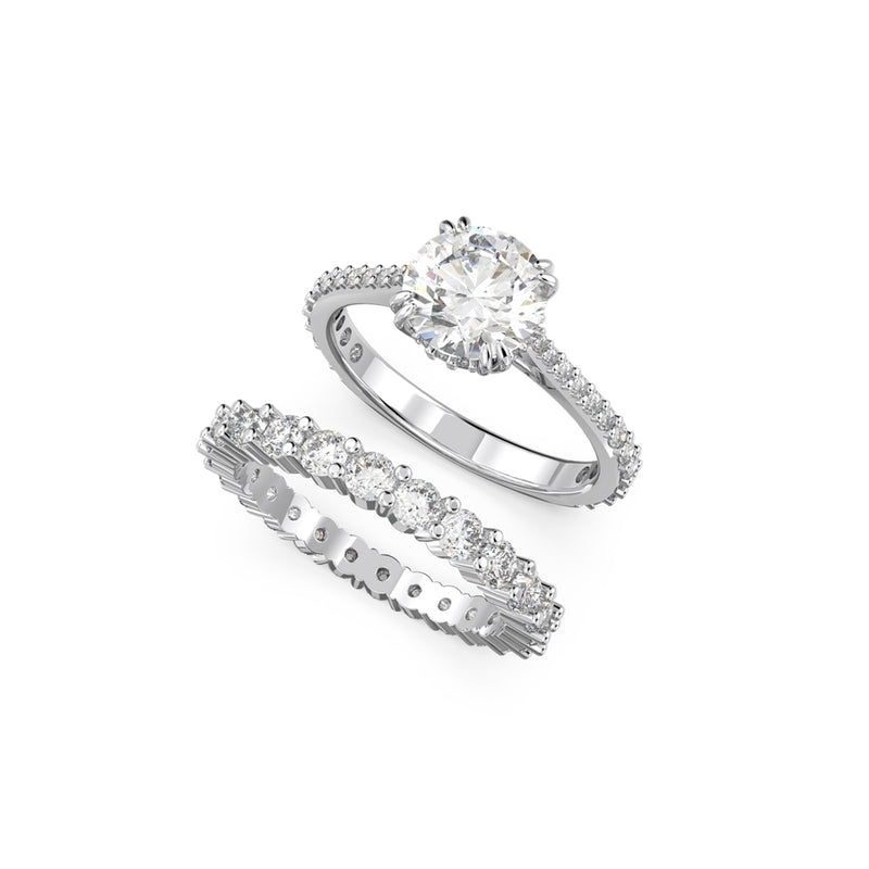 Swarovski Constella Silver-coloured Ring Set 5649213-zoom-