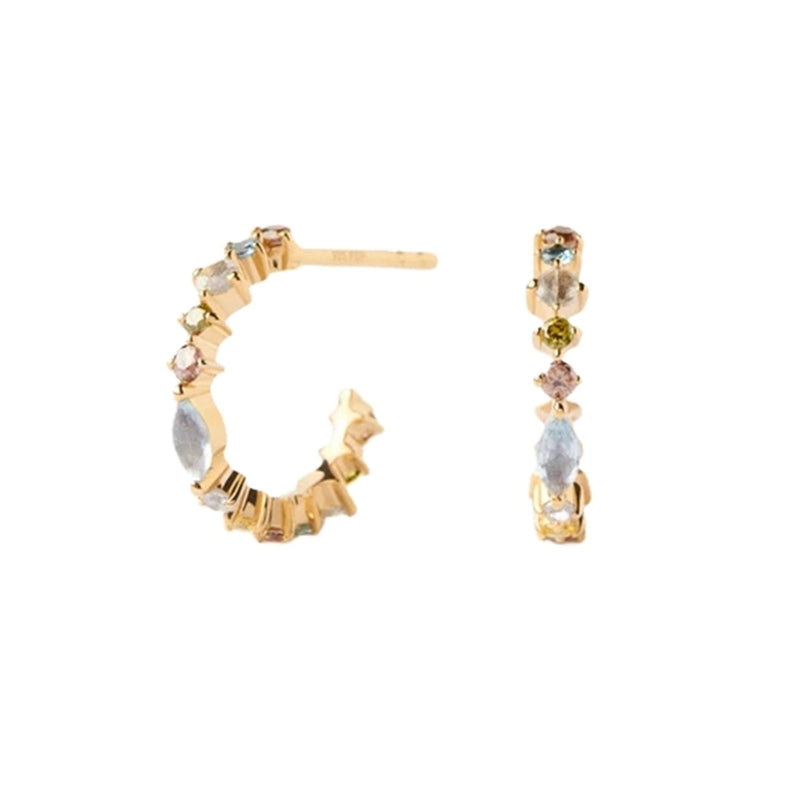 P D Paola Color 925 Sterling Silver Earrings with Gold Plating AR01-C77-U-zoom-