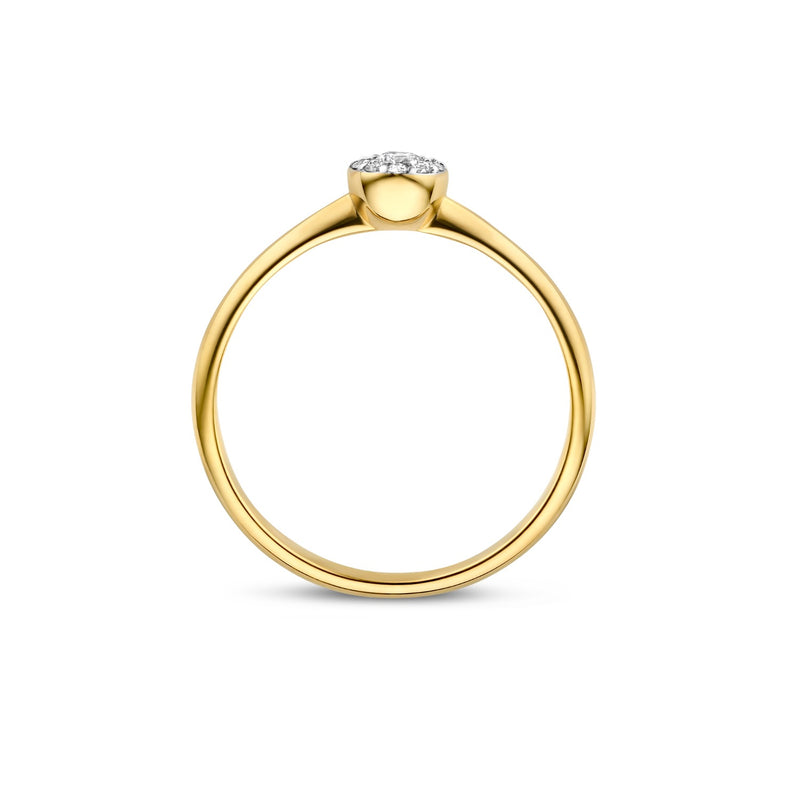 Isabel Bernard De la Paix Viviane 14 karaat gouden ring met diamant 0.11 ct IBD330037-50-zoom-