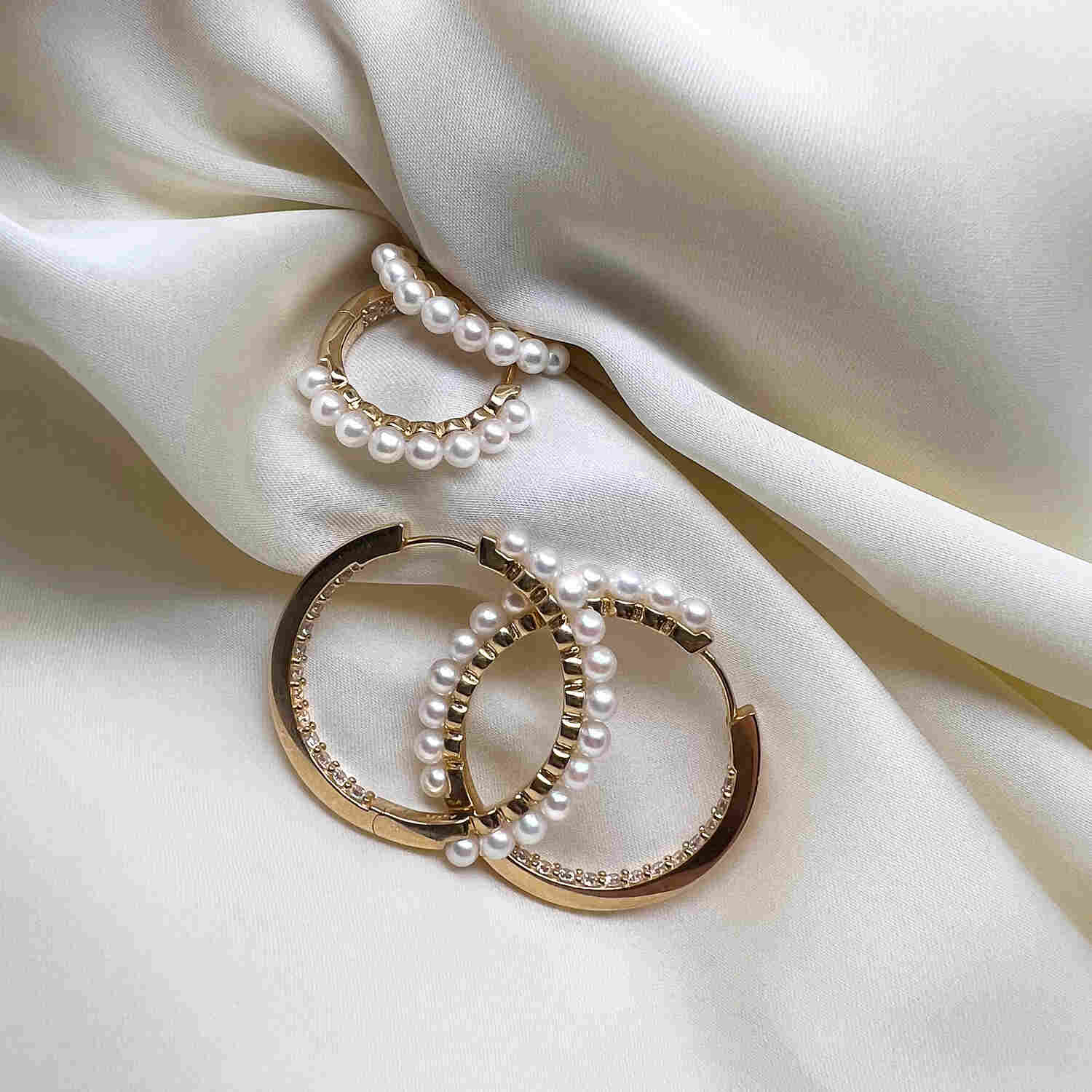 Sif Jakobs Padua 925 Sterling Silver Gold Coloured Gran SJ-E22215-PCZ-YG