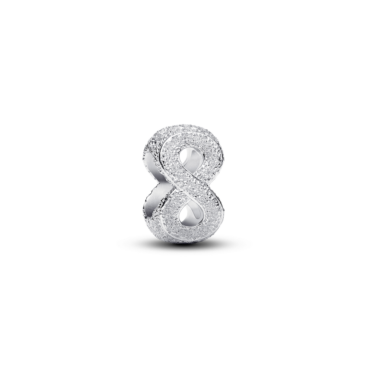 Pandora Moments 925 Sterling Silver Textured Infinity Symbol Mini Charm 794523C00