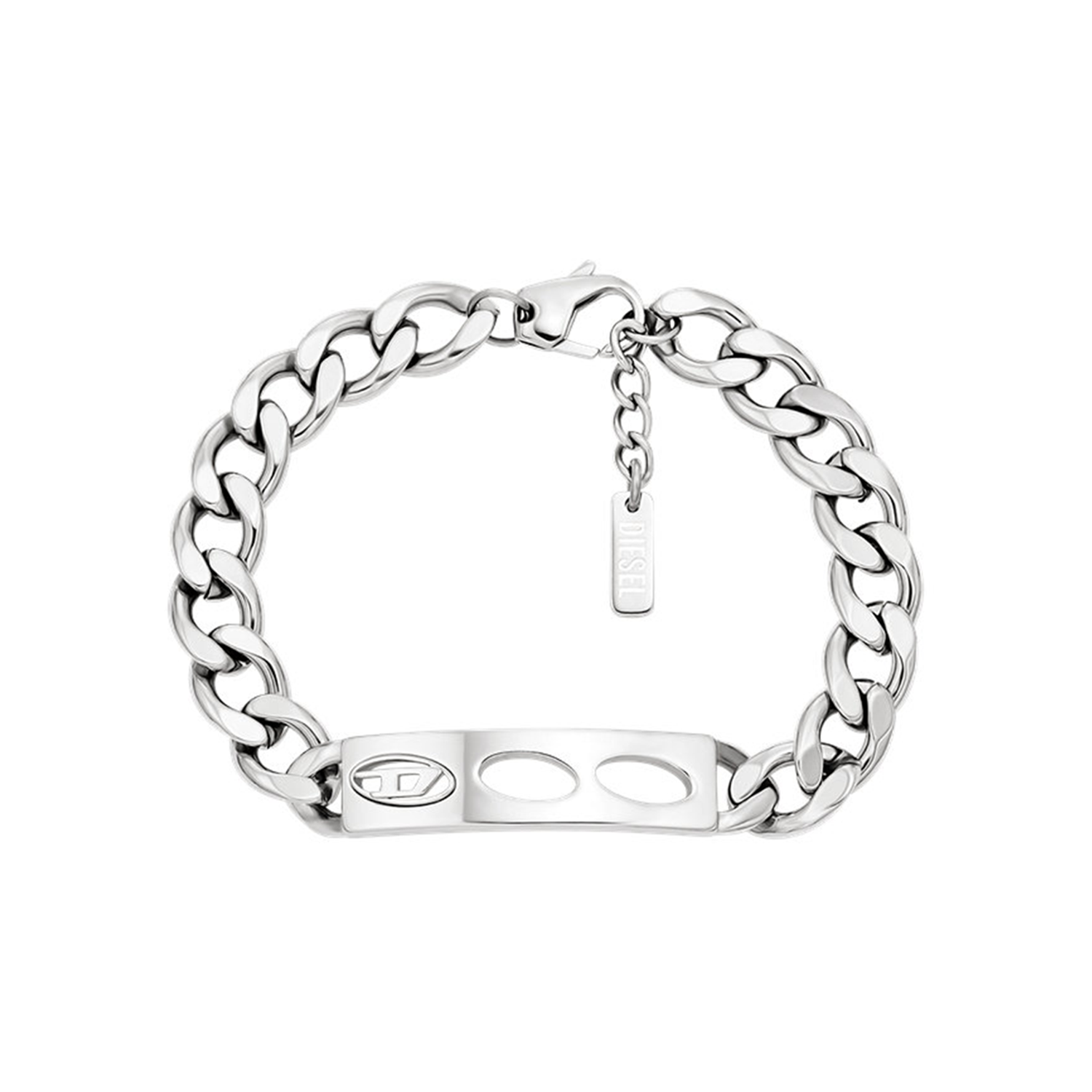 Diesel D Logo Stainless Steel Unisex Bracelet DX1663040