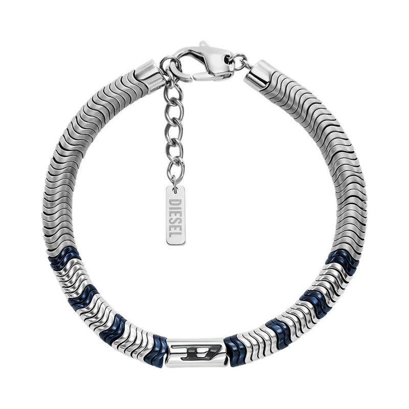 Diesel D Logo Silver Coloured Bracelet DX1572931-zoom-