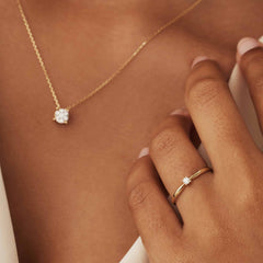 Isabel Bernard De la Paix Céline 14 Carat Gold Ring | diamond 0.05 ct | IBD330001-48