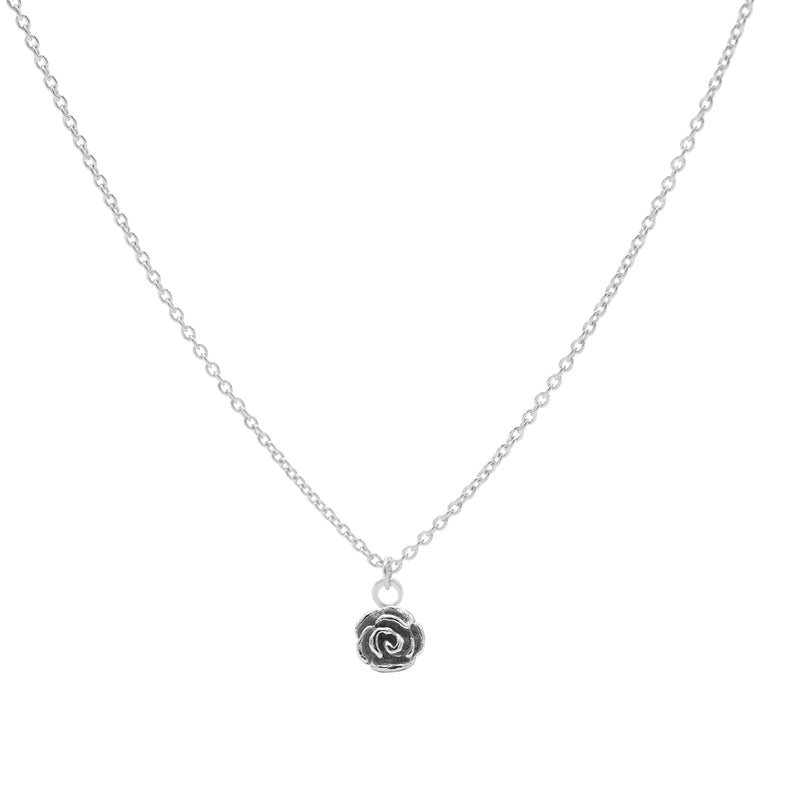 Karma 925 Sterling Zilveren Flower Ketting T233 (Lengte: 38.00-45.00 cm)-zoom-