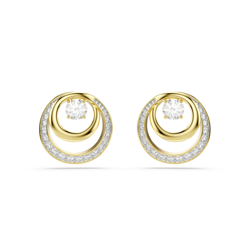Swarovski Hyperbola Gold Plated Earrings 5740407-zoom-