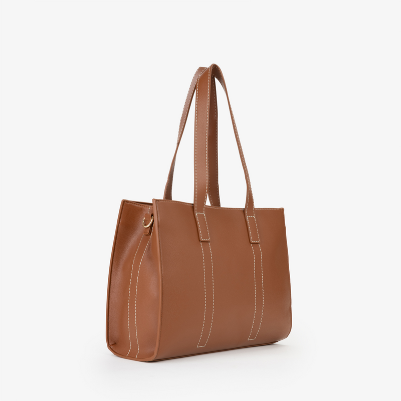 Valentino Bags Aury Re Brown Shopper VBS9OB01CUOIO-zoom-