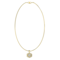 Guess Lion King Gold-coloured Necklace With Crystal JUMN06008JWYGT-U