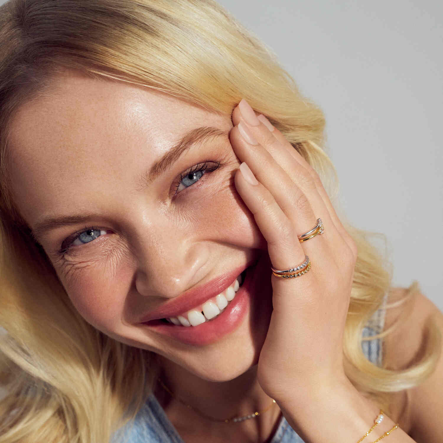 Sif Jakobs Gold Plated Sarzana Ring SJ-R2750-CZ-YG-50