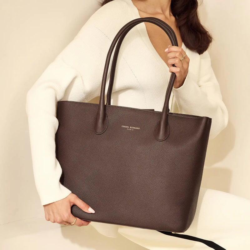 Isabel Bernard Honoré Lysanne Bruine Leren Shopper van Kalfsleer IB25089-zoom-