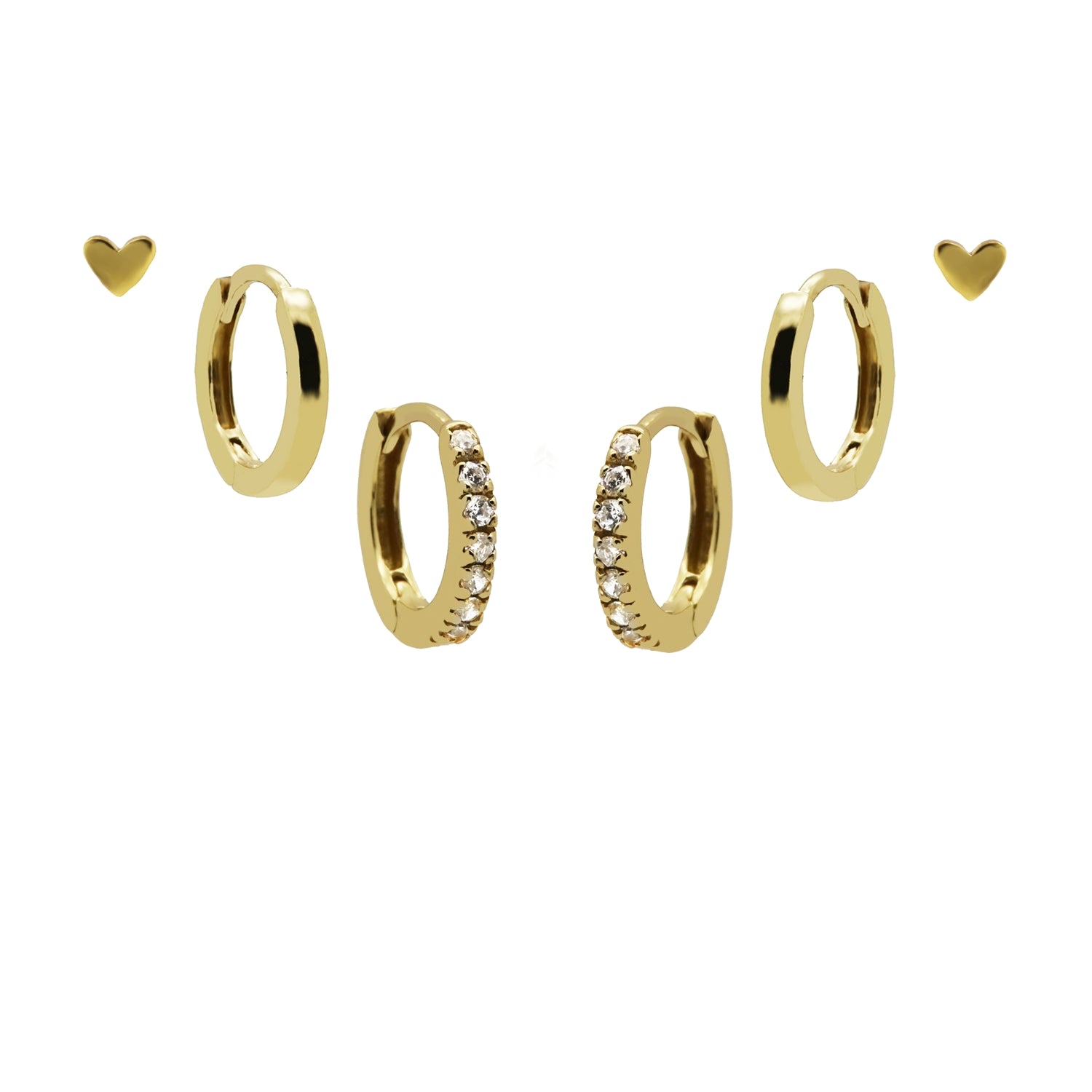 Karma 14 karat gold plated Earparty EPV01GP