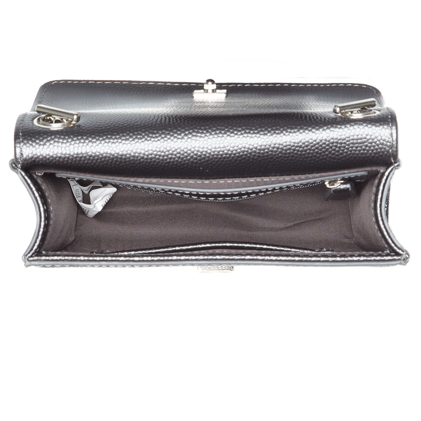 Valentino Bags Divina Grey Crossbody Bag VBS1R403GCANNAFUCIL