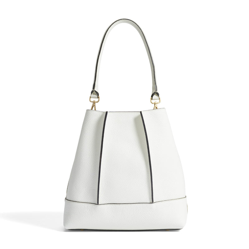 Isabel Bernard Femme Forte Macie Crème Kalfsleren Schoudertas IB25074-070-zoom-