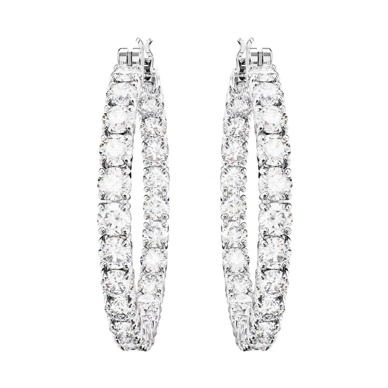 Swarovski Matrix Silver-coloured Earrings 5647715-zoom-