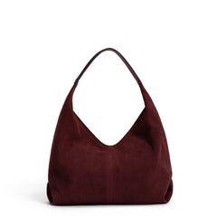 Isabel Bernard Honoré Grace mini dark bordeaux suede handbag IB21132-152