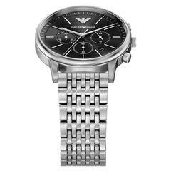 Emporio Armani Round Black Dial Watch AR11772