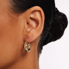 Isabel Bernard Rivoli Belle 14 karat gold hoop earrings IB360276