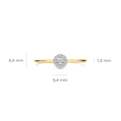 Blush Natural Diamonds 14 karat gold Ring 1678BDI/54